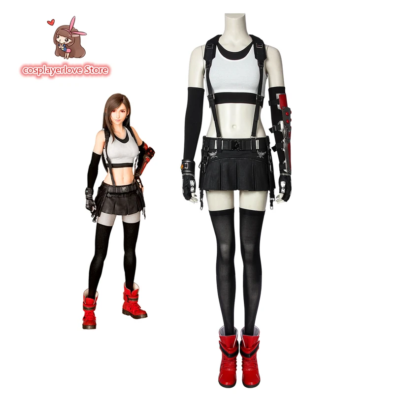 

Final Fantasy VII Remake TIFA Cosplay Carnaval Costume Halloween Christmas Costume