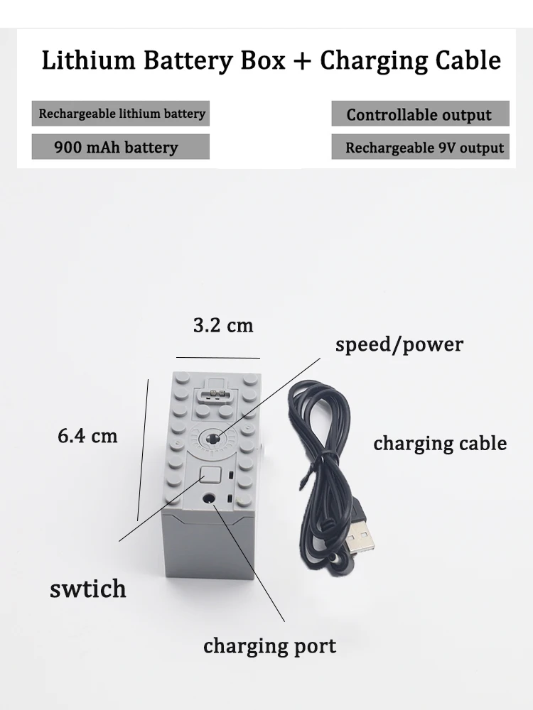 Technische Teile Motor Multi Power Funktionen PF Modell Sets Bausteine Servo Zug M L XL Motor Mit Batterie Box DIY Spielzeug