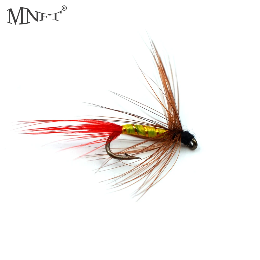 MNFT Fishing Fake Bait Insect-like Barbed High Carbon Steel Fish Hook Lures Fly Fishing Baits