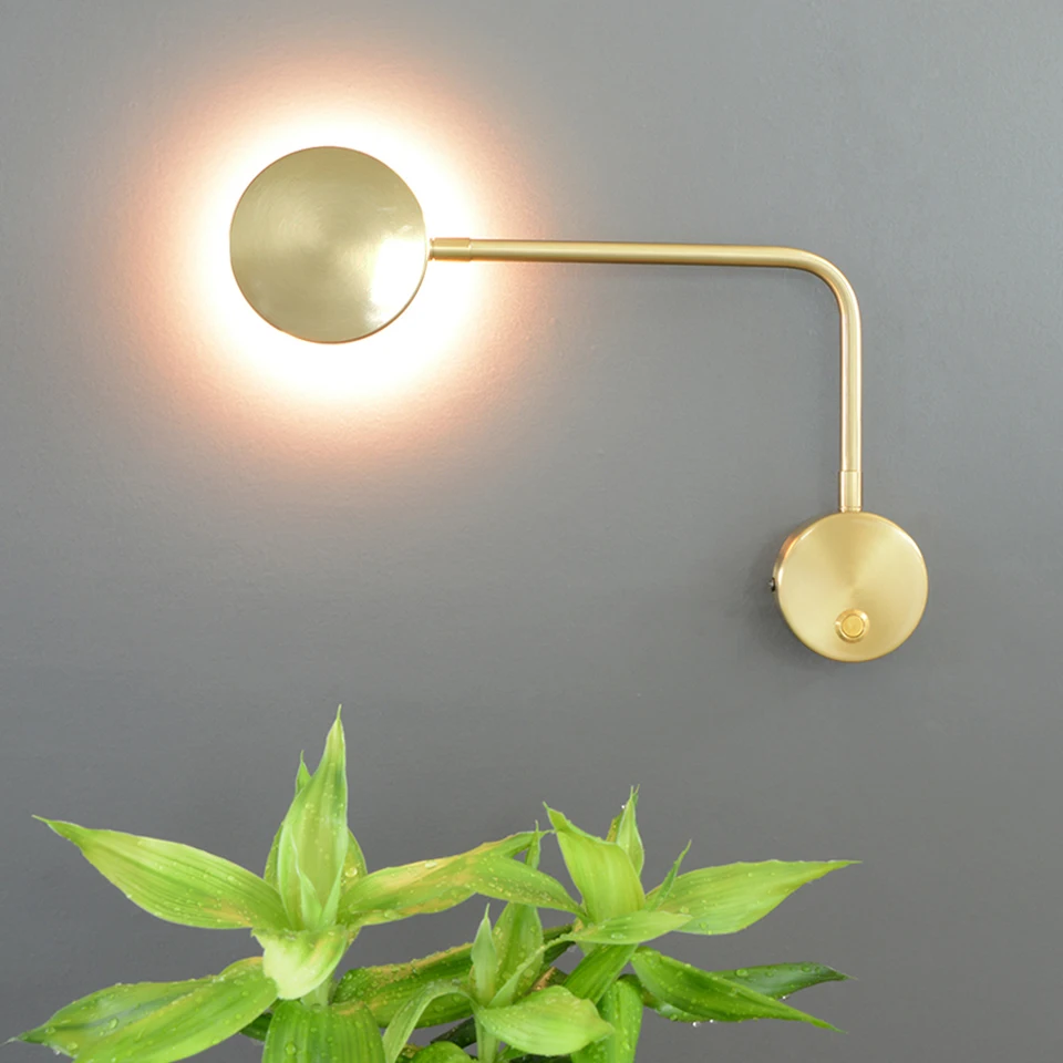 LED wall lights arm swivel home modern deco bedroom switch led wall lamps livingroom indoor lighting Bedside Bedroom wall sconce