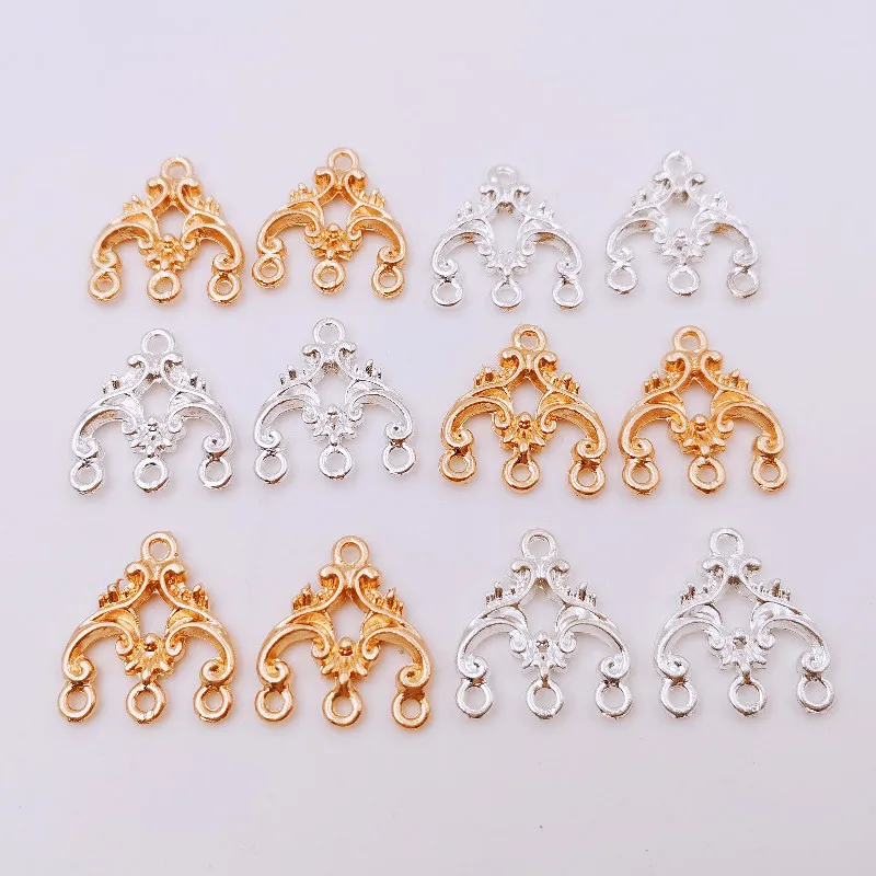 SIXTY TOWFISH 20 Pieces/lot DIY Jewelry Charms 20x20mm Alloy Charms Porous Connecting Antique Hair Ornament Accessories Findings