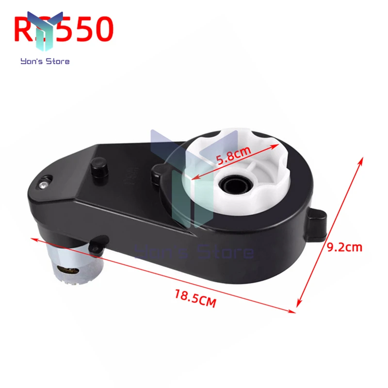 Imagem -06 - Caixa de Velocidades do Motor dc para Crianças Resistente ao Desgaste Baixo Ruído 12v 55018000 55023000rpm Brinquedo do Carro