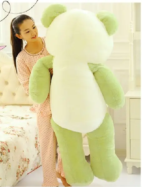 stuffed fillings huge 160cm green teddy bear plush toy bear soft doll hug pillow birthday gift b2078