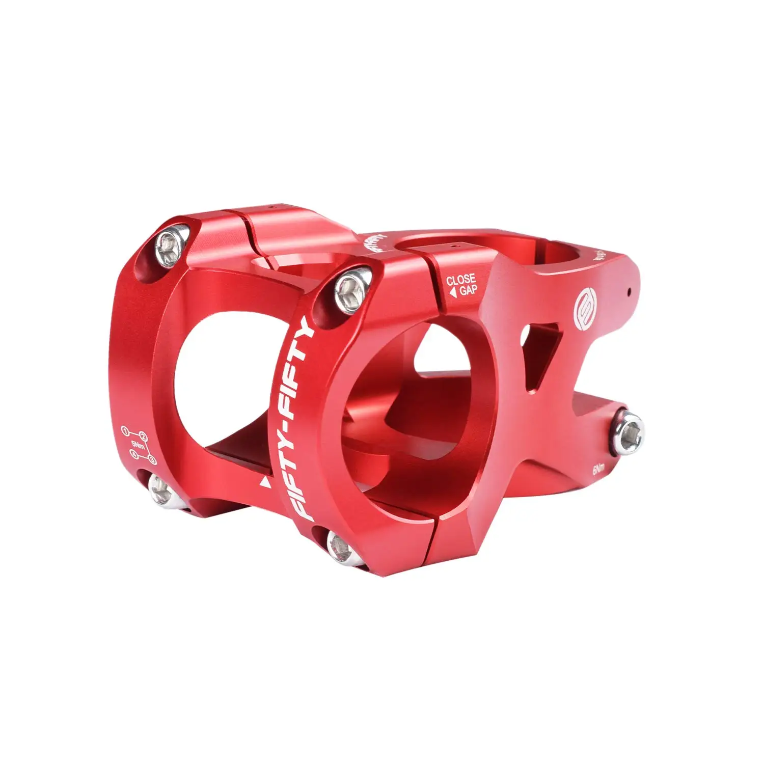 FIFTY-FIFTY MOUNTAIN Bike STEMS Aluminium Bicycle MTB cycling 0 degree Stem Handlebar Clamp 31.8/35MM Length 35mm/50mm