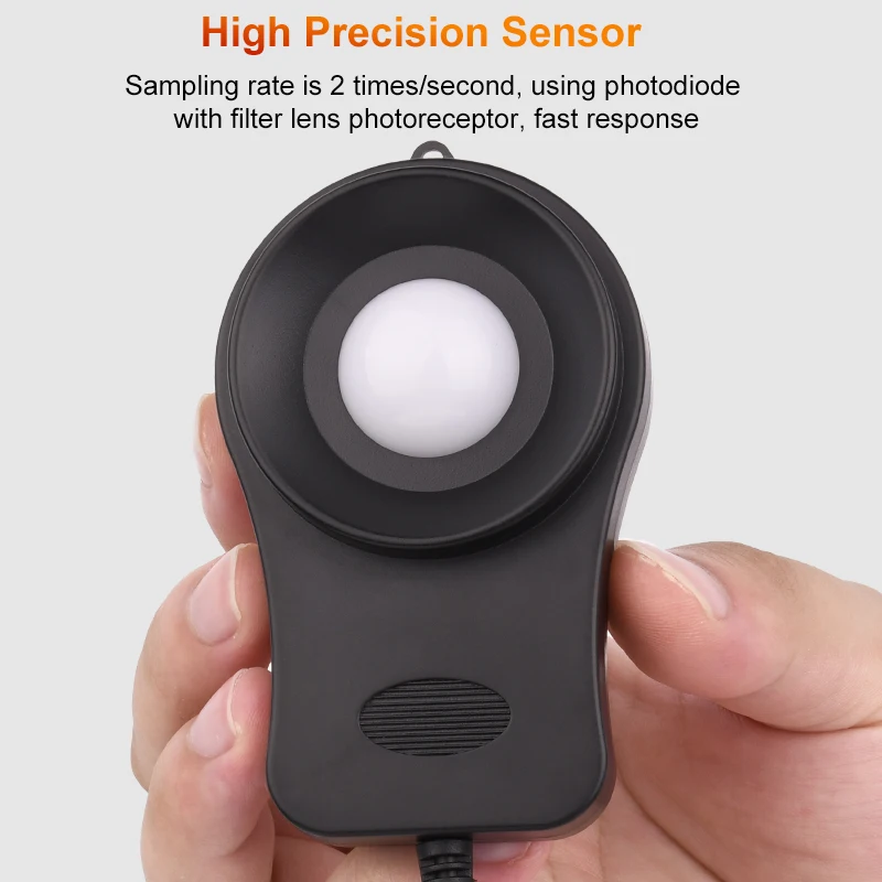 HABOTEST-Medidor de luz Digital profesional, de alta precisión iluminómetro, 100 000Lux