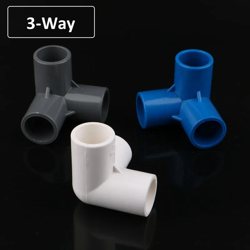 1pc 20/25/32mm 3-Way/4-Way/5-sposób trójwymiarowy złącze pcv złącza rur hydraulicznych złącza DIY 3D z tworzywa sztucznego stawów