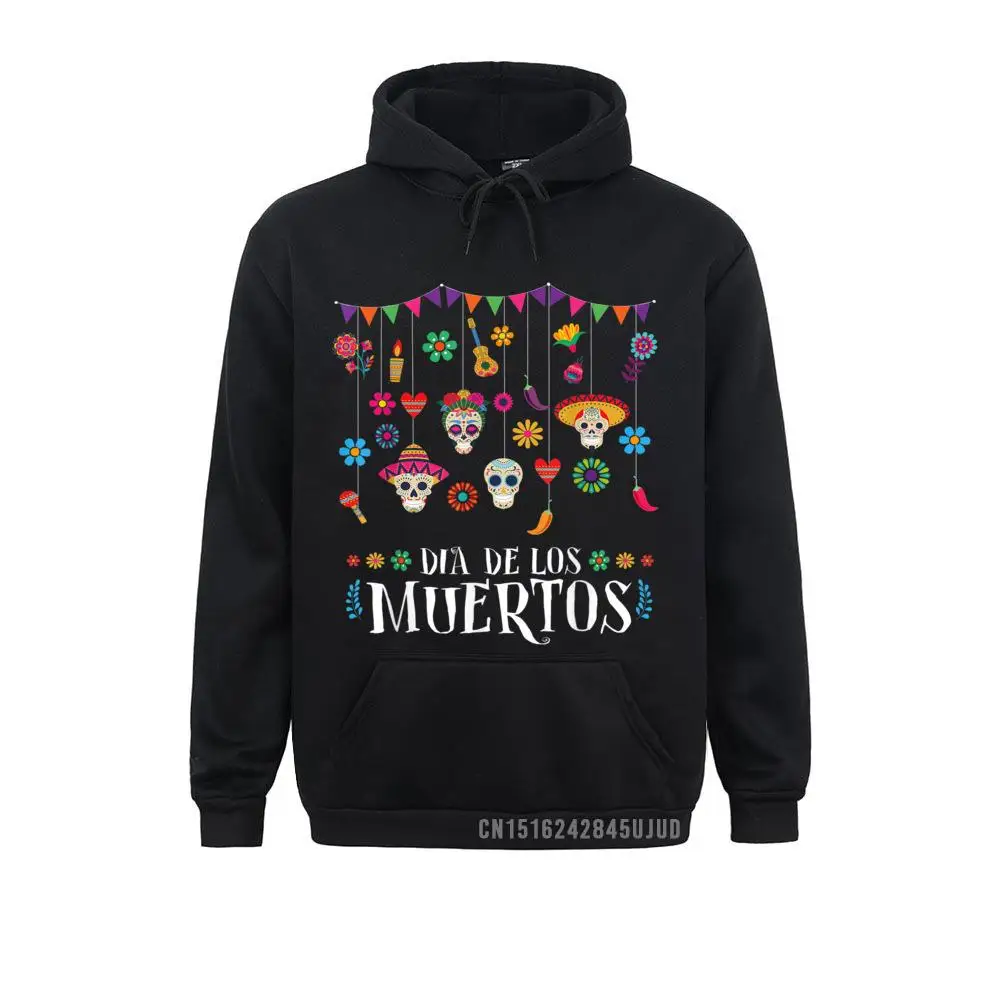 Dia De Los Muertos Funny Day Of The Dead Hanging Skulls Pullover Hoodies Clothes Brand Cosie Long Sleeve Men Sweatshirts Gothic