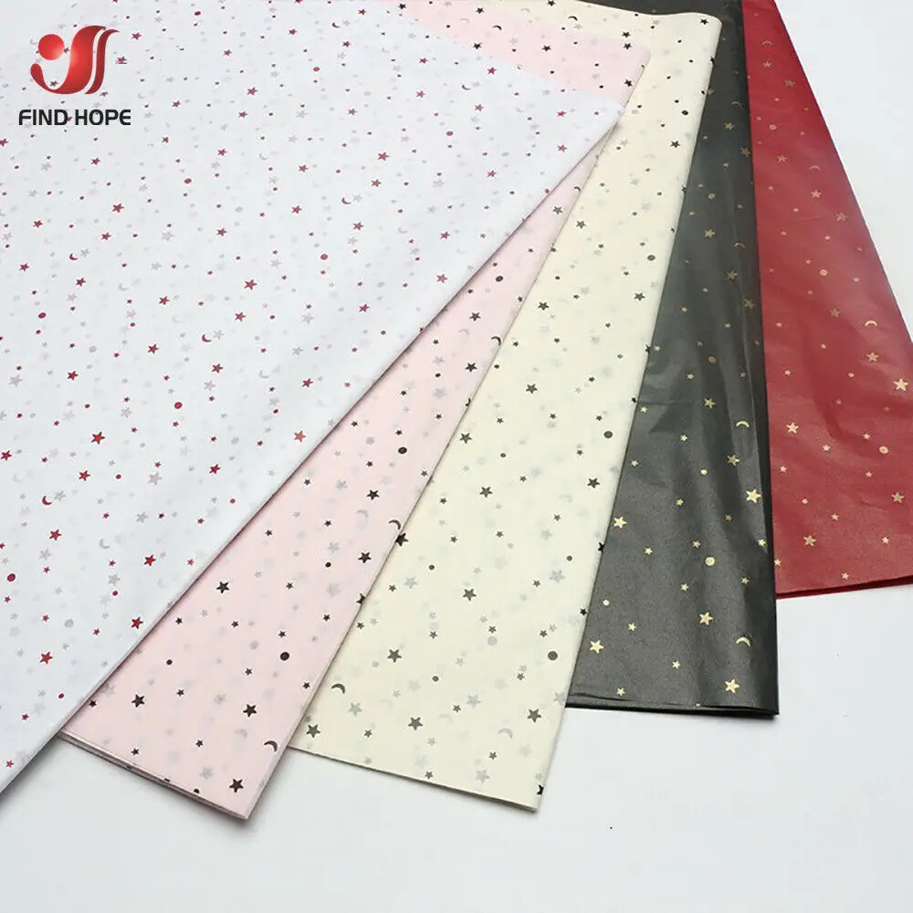 10sheets/pack Sydney Papers Multicolor Xingyue Pattern Tissue Papers Bookmark Wrapping Paper DIY Floral Gift Packaging Material