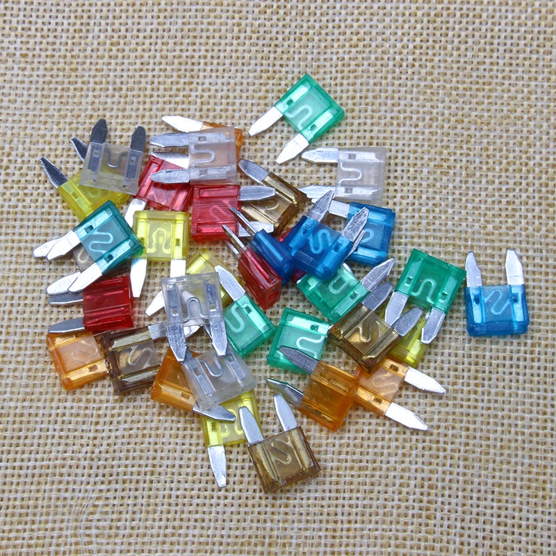 30PCS Assorted Car Truck Small-sized Fuse 5/10/15/20/25/30 AMP Fuse Holder Mix Set Electronic Device Car Accessories