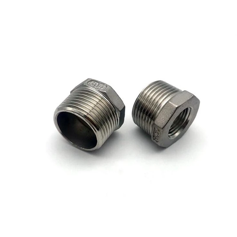 NPT Female Thread 304 Stainless Steel Reducing Bushing DN6 - DN50 Water Pipe Fitting SS304 Sleeve Joint Connector