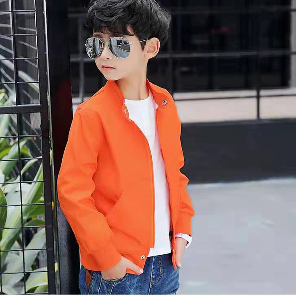 Age For 4 5 6 7 8 9 10 11 12 Yrs 2 Colors Kids Boy Jackets For Spring Autumn Boys Coat 2021 Children Windbreaker Casual Clothes