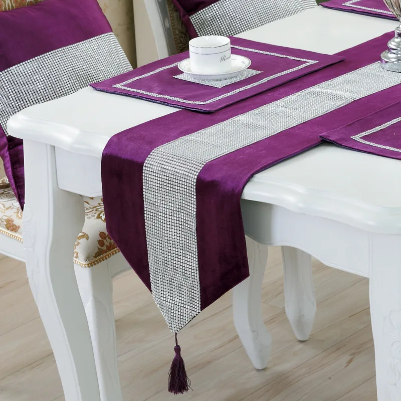 33x180cm european style  table runner  wholesale embroider  table runner for wedding hotel dinner party