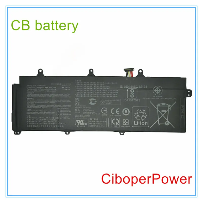 

Original quality Laptop 15.4V 50Wh C41N1712 Laptop Battery For GX501 GX501GI GX501G GX501GM