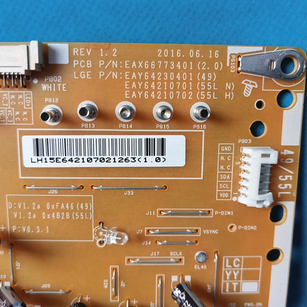 Para placa de alimentación de TV LG 55UH6500-CB 55UH661V-ZF 49UH6500-C EAX 66773401 (2.0) EAY 64210701   Placa de vídeo LGP55L-16UL6 CCP-3400ST 4gb