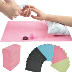 20Pcs Nails Art Cleaning Desk Mat Disposable Clean Pads Non-woven Waterproof Tablecloths Manicure Tool For Nails Care