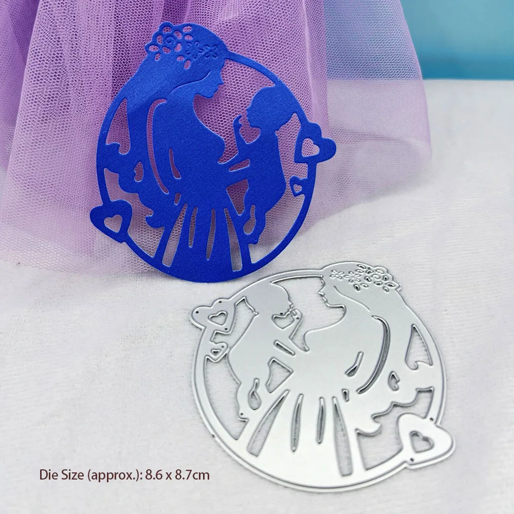 

Metal Cutting Dies Scrapbooking Template Mam and Baby Pregnant Card Making Mold Photo Album Stencil DIY Craft Handmade Die Cut