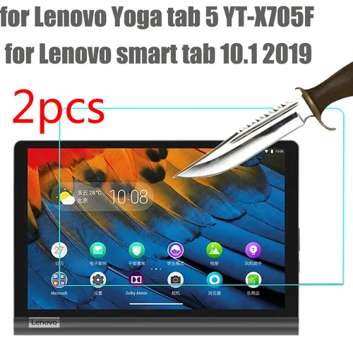 Imagen 1 del producto Protector de pantalla de película de vidrio templado para Lenovo yoga tab 5 2019 10,1 para Lenovo smart tab YT-X705f Protector de pantalla de tableta