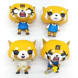 Aggretsuko rage/chainsaw/date night reative,漫画の置物,ビニールアクションモデル,ギフト用の収集可能なおもちゃ