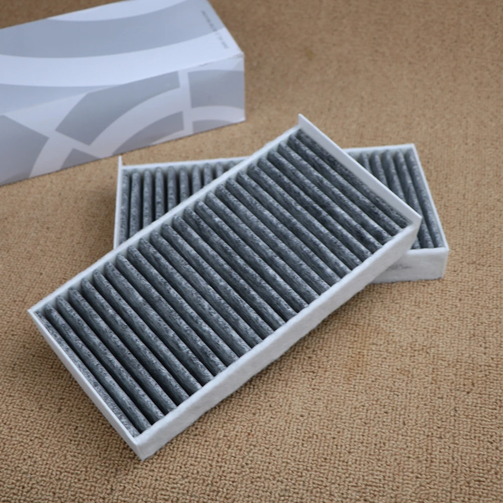 Cabin Filter 64319321875 2Pcs For Bmw F45 F46 214d 216i 218i 220i 225i/F48 X1/F39 X2 2013 2014 2015 2016 2017 2018 2019 Carbon