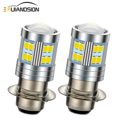 H6M P15D P26S P36D 2835SMD 24led 헤드 라이트 전구, 오토바이 헤드 램프 오토바이 스쿠터 모터바이크 6V 8V-30V 12V 24V 800Lm 흰색, 2 개