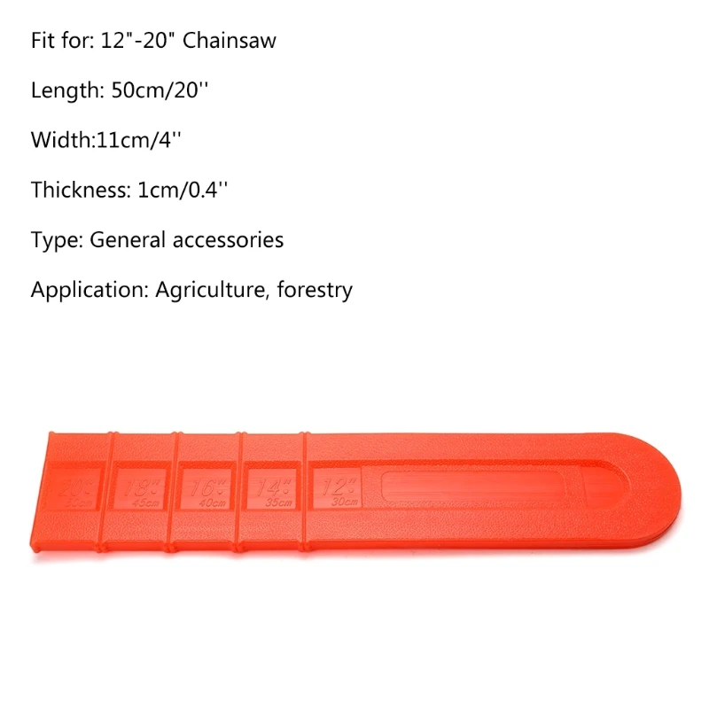 Dropship Chain Bar Protective Cover Effective Plastic Durable Scabbard Guard Cover Universal Chainsaw Bar Cover