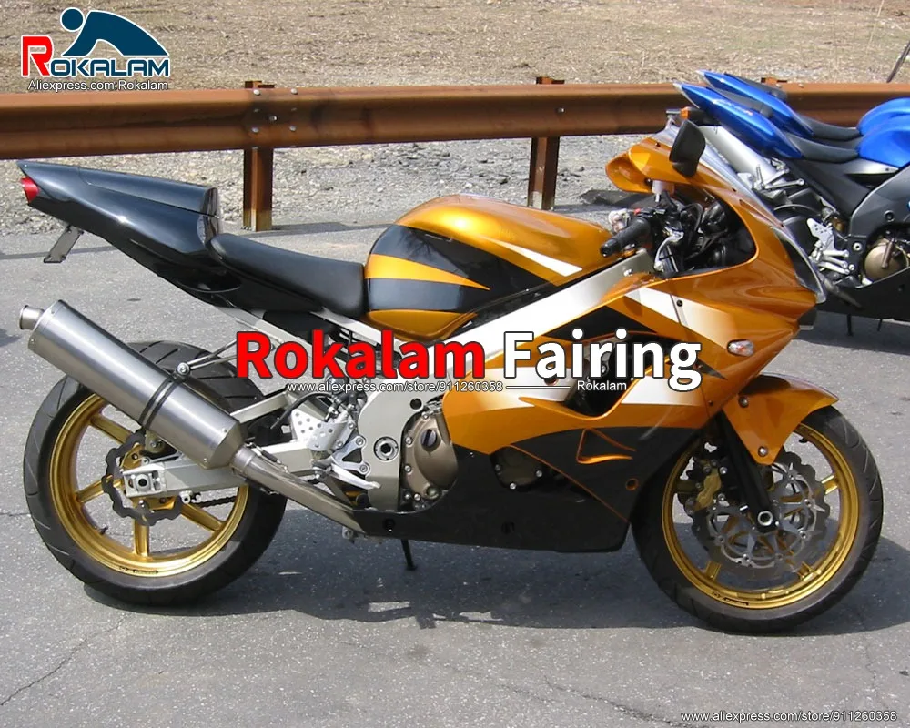 

Body Kit For Kawasaki ZX9R 2002 2003 ZX-9R 02 Ninja 03 Yellow Black White Motorcycle Fairing Kit (Injection Molding)