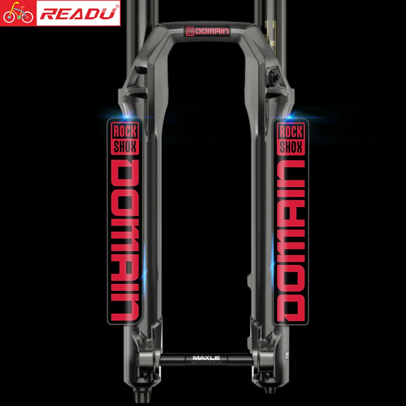 READU 2021 DOMAIN Mountain Bike Front Fork Decals Bicycle Front Fork Stickers Bike Stickers Bike Accessories