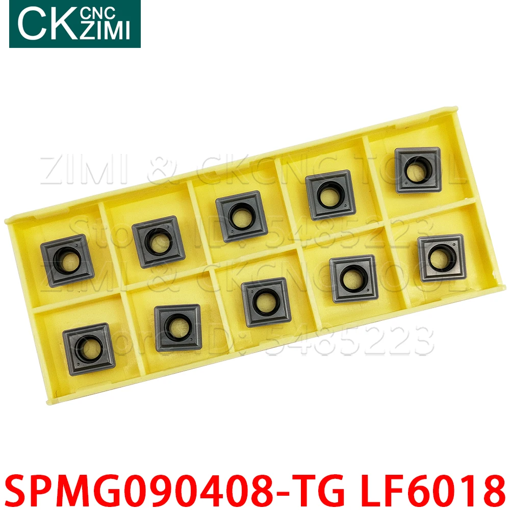SPMG090408-TG LF6018 SPMG 090408 TG LF6018 твердосплавные вставки, Индексируемые U-образные сверла, токарные вставки с ЧПУ, токарные инструменты для нержавеющей стали