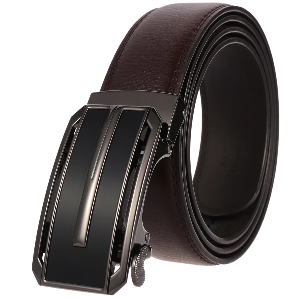 

Male Designer Automatic Buckle Cowhide Leather Men's Belt Famous Brand Belt Luxury Belts Men Ceinture Homme belt LY236-2114-1