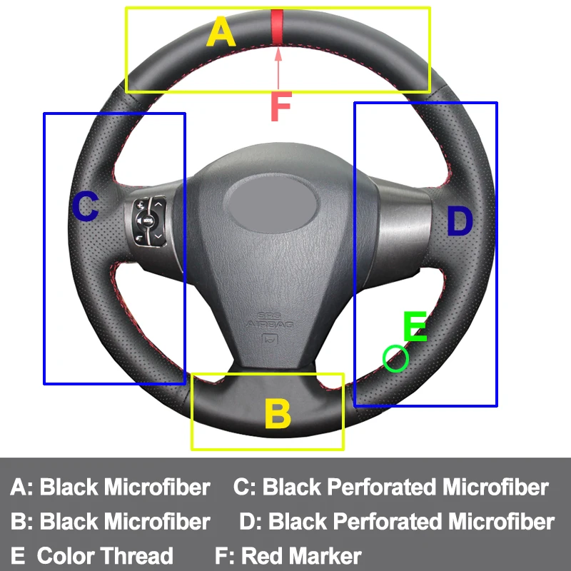 手縫製車のステアリングホイールカバーラップvolantの万里の長城havalホバーM1 M2 M4 C20R voleex c30 編組ステアリングホイール