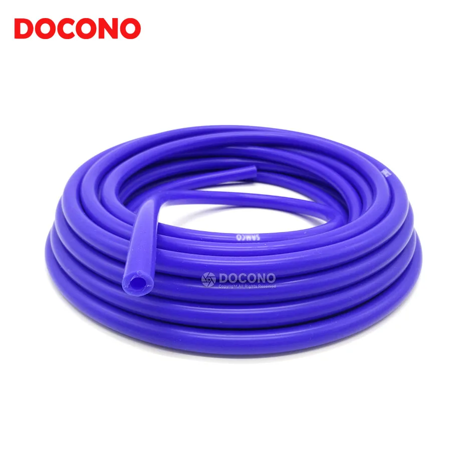 Universele 3Mm/4Mm/6Mm/8Mm Siliconen Vacuum Tube Slang Silicone Tubing Blauw Zwart rood Geel