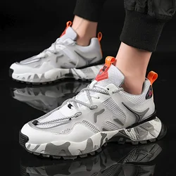 Trendy Men's Sports Shoes Men's Shoes 2021 Summer New Breathable Mesh Trendy Shoes Korean Version of The Running Casual Shoes