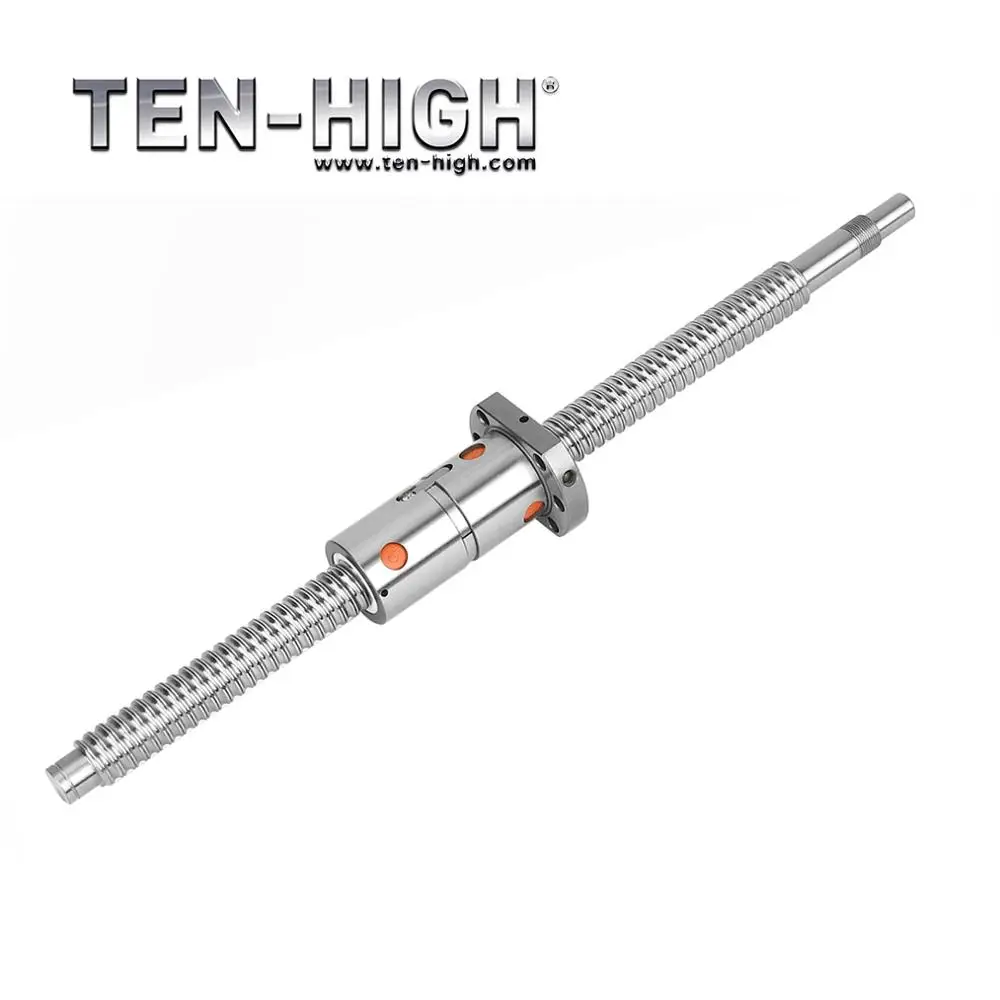 Ten-high free shipping CNC dfu1605 ball screw set ball screw end machining + double ball nut