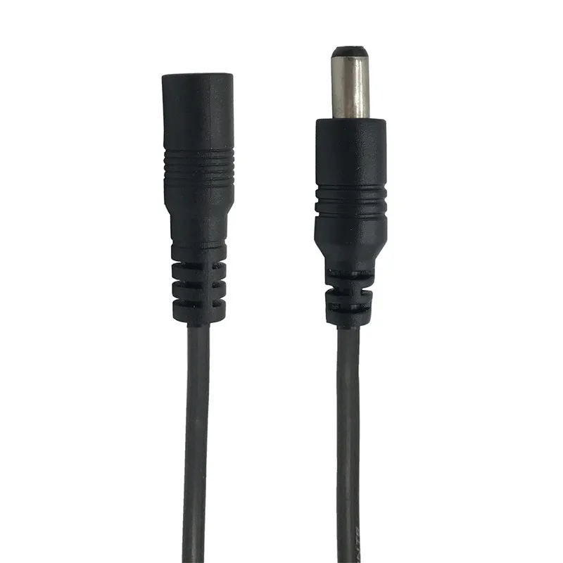 5,5mm x 2,1mm enchufe hembra a macho CCTV Cable de alimentación CC adaptador de cable de extensión cables de alimentación de 12V para cables de extensión de alimentación de cámara