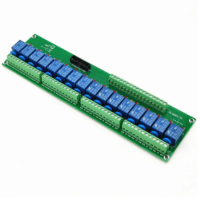 16 Channel PNP Type 24V 10A Power Relay Interface Module,SONGLE SRD-24VDC-SL-C Relay.