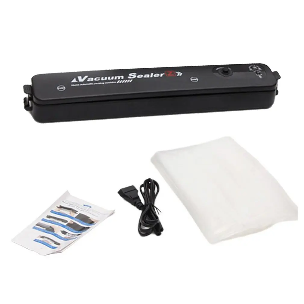 

Vacuum Sealer Packaging Machine 220V/110V Household Food Vacuum Sealer Film Sealer Vacuum Packer Including 10Pcs Bags