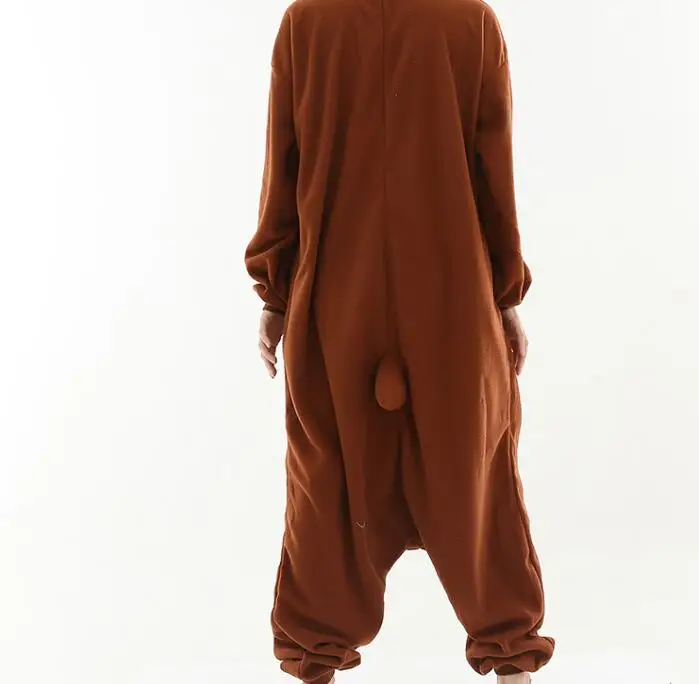 HKSNG High Quality Adult Kigurumi Pajamas Teddy Brown Bear Onesies Animal Pajamas Cosplay Costume Party  Jumpsuits Christmas