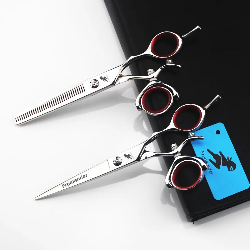 

5.5" 6" Hot Titanium Flying Shears Swivel Thumb Shears Rotary Hair Scissors Hairdressing Fly Scissors Hairdresser Supplies