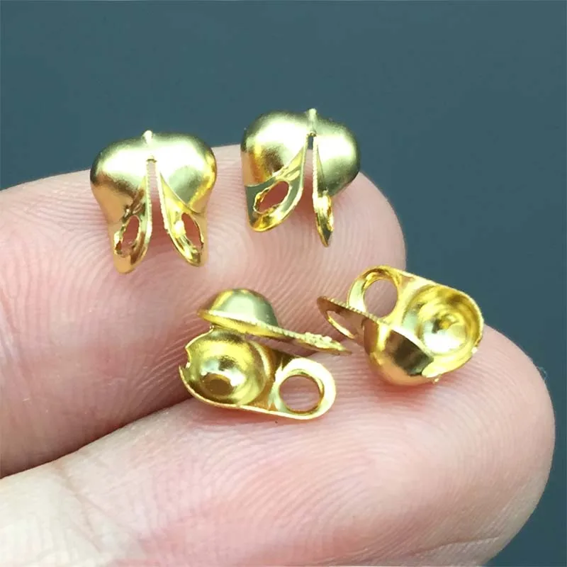 

100 шт., калиты из нержавеющей стали, обжимные концы, бусины, советы для изготовления ювелирных изделий своими руками, фурнитура, принадлежности