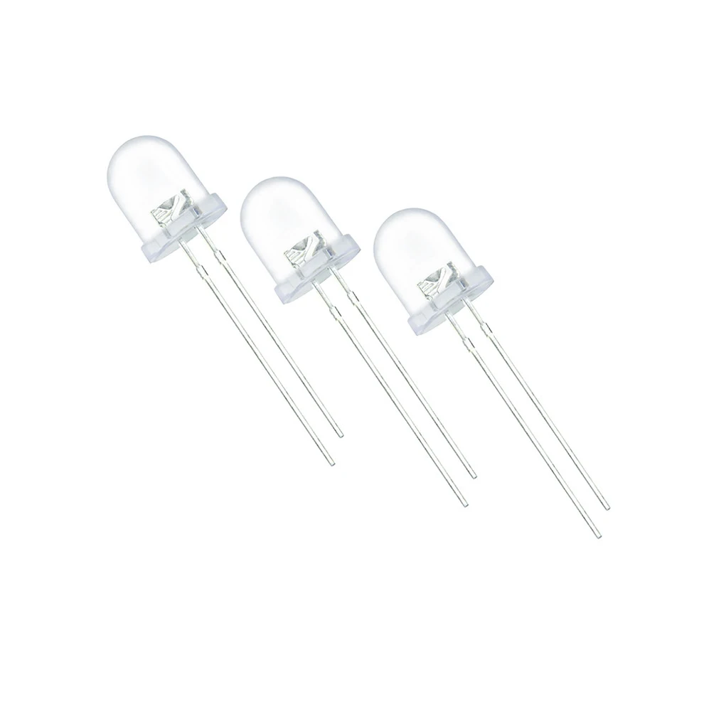 10pcs/lot 0.5w F8 8mm White 6000-6500K Ultra-Bright LED Light Lamp Emitting Diodes Super Bright