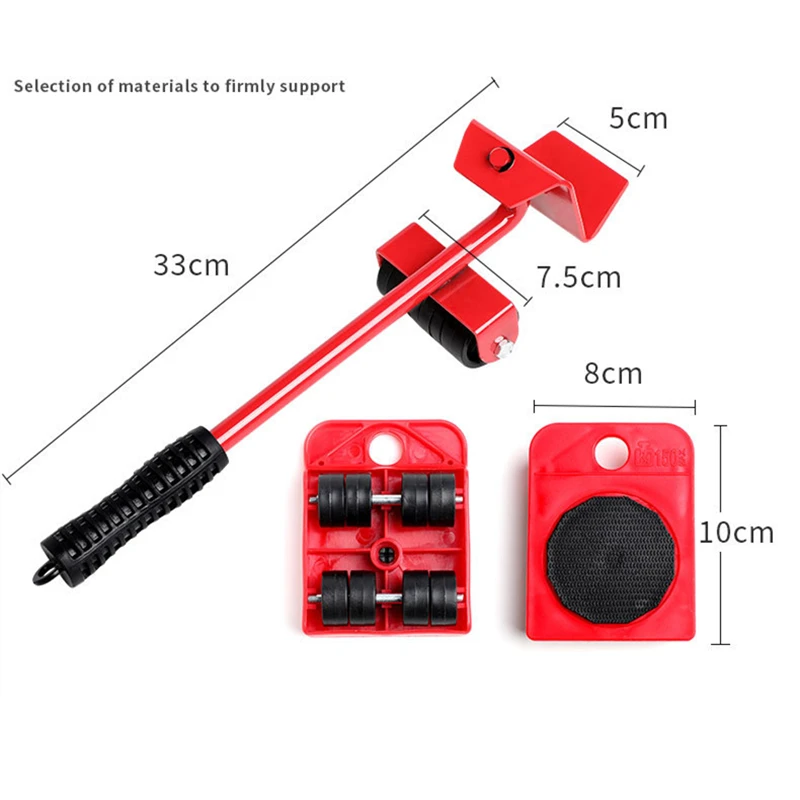 Dropshipping Professionele Meubels Mover Tool Dikkere Set Zware Voeders Vervoer Lifter Wielen Mover Roller Bewegende Hand Apparaat