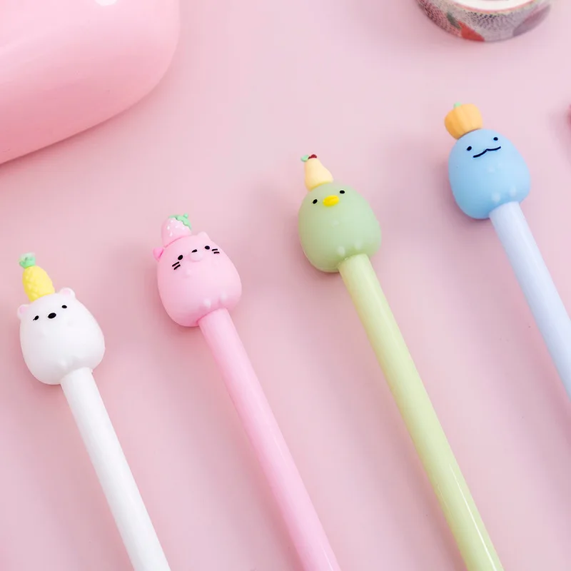 Mohamm 1Pc 0.5mm Lovely Cartoon Gel Pen Student Signature Creative Stationery School Supplies image 2