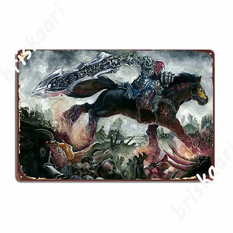 Darksiders Metal Sign Wall Decor Retro Club Club Bar Tin Sign Posters