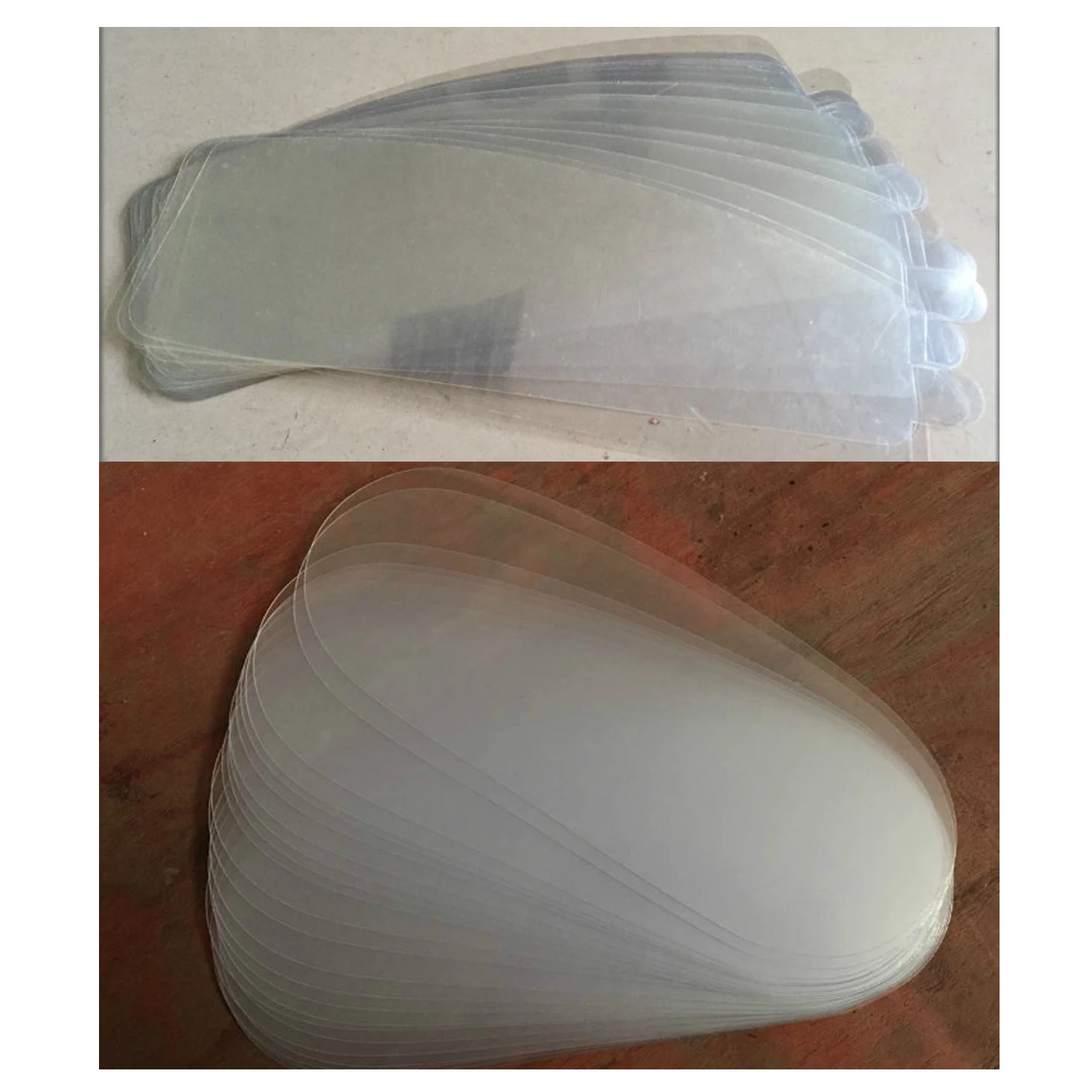 10 Pieces PVC Lens for Sandblast Helmet Safety Shields for Sandblaster Helmet