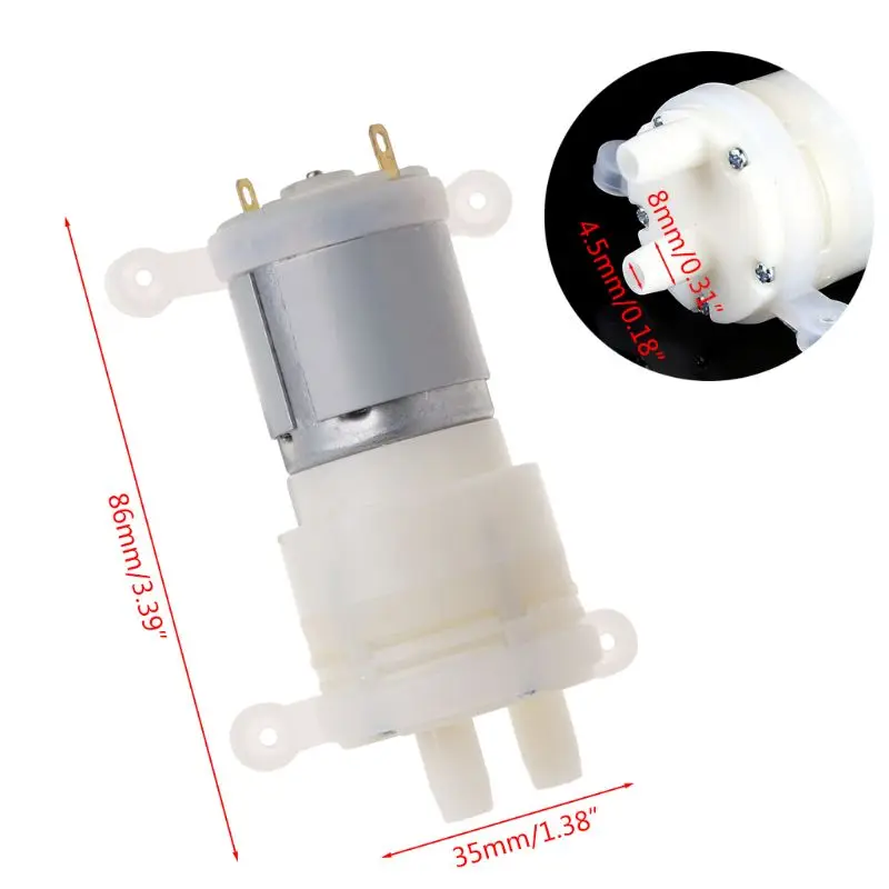 Priming Diaphragm Mini Pump Spray Motor 12V Micro Pumps For Water Dispenser