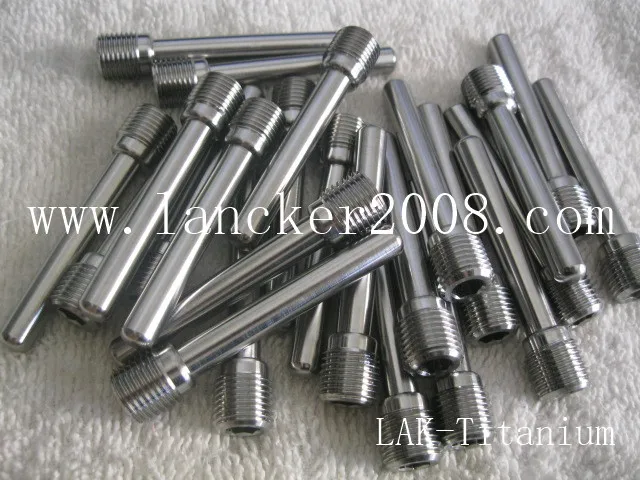 M10x1.0x64 60 52 46   Dia 6mm titanium Gr5 alloy socket pin/shaft machine parts for Motor brake caliper