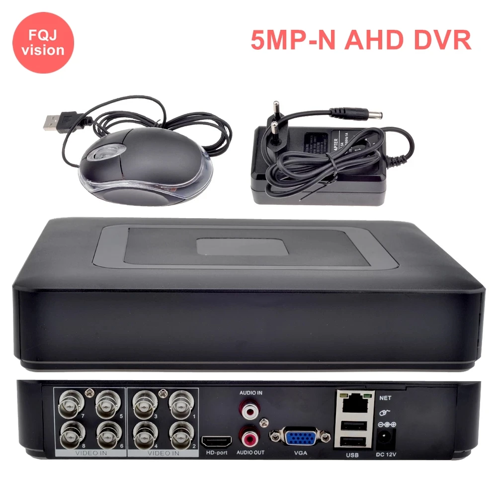 

8CH 5MP-N AHD CCTV Camera DVR Motion Detection Video Surveillance 5 in 1 Digital Video Recorder Hybrid 5MP NVR Recorder XMEye