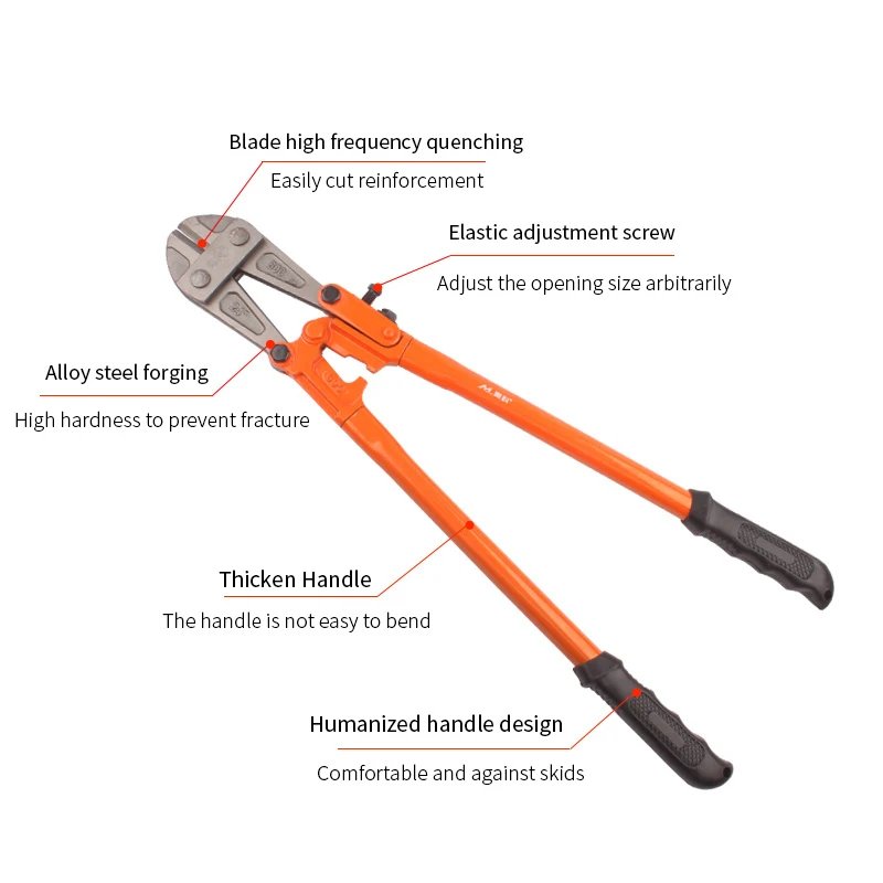 Powerful Pliers Rebar Scissors Steel Bar Vigorously Pliers Steel Wire Cut Locking Pliers Metalworking Tools