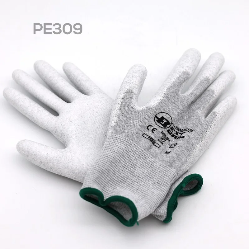 10 Pairs Anti Static Glove PC Computer ESD Safe Universal Work Gloves Electronic Anti Skid for Finger Protection