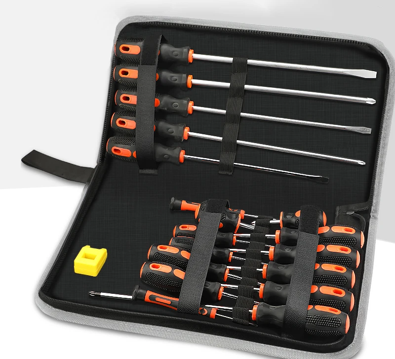 6/8/10 Pcs Screwdriver Set Multifunctional Appliance Parts Repair Hand Tool One Word Cross with Magnetizer and Storage Bag